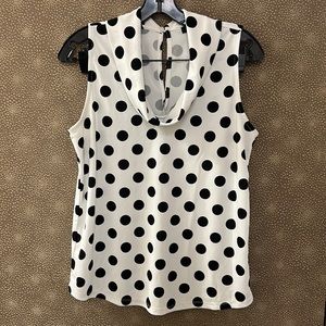 🔥🔥🔥Ann Taylor Polka Dot Blouse Top